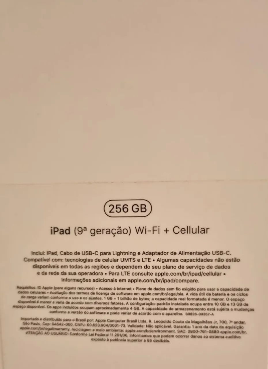 Ipad 9 geração 256 GB semi-novo - Foto 4