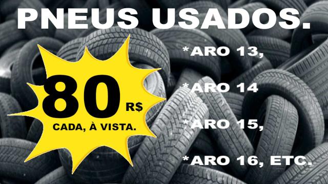 Pneus seminovos | Montamos | Varias medidas | (41)99745-4988
