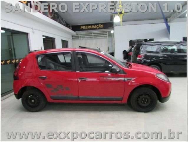 Renault Sandero Expression 1.0 Flex - Ano 2010 - Teto Solar - Bem Conservado - Foto 7