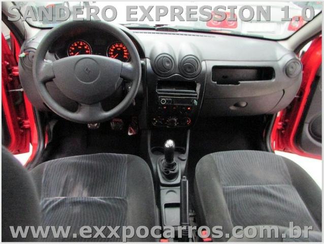 Renault Sandero Expression 1.0 Flex - Ano 2010 - Teto Solar - Bem Conservado - Foto 4