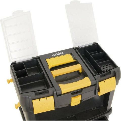 Caixa plástica com rodas CRV 0100 Vonder (NOVA) - Foto 4