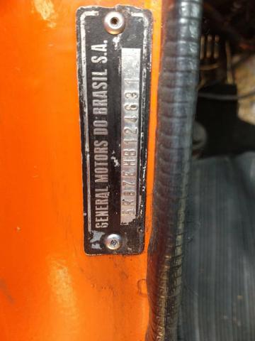Opala ss de plaqueta original laranja boreal placa preta - Foto 16