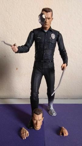 Boneco Exterminador Futuro T-1000 Steel Mill + Pescadero Hospital