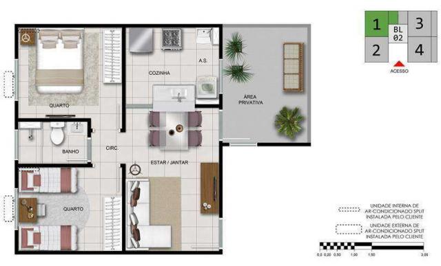 Gran Canária - Apartamento de 2 quartos em Goiânia, GO - ID3850 - Foto 9