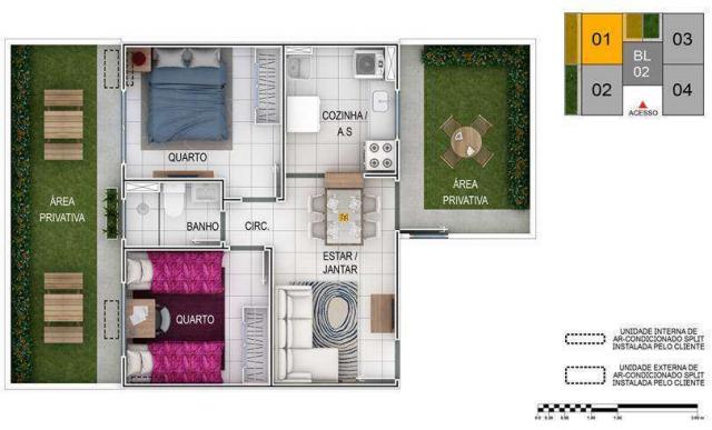 Forte Versalhes- Apartamento 2 quartos em Maracanaú, CE - 40m²- ID3835 - Foto 8