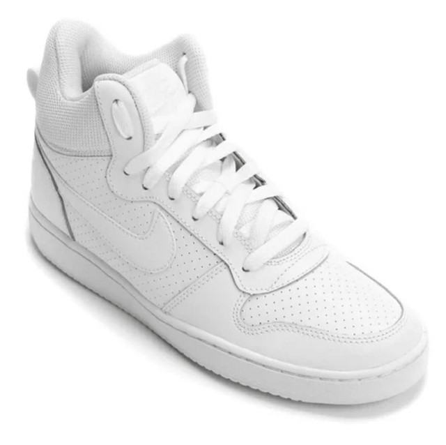 nike couro branco feminino