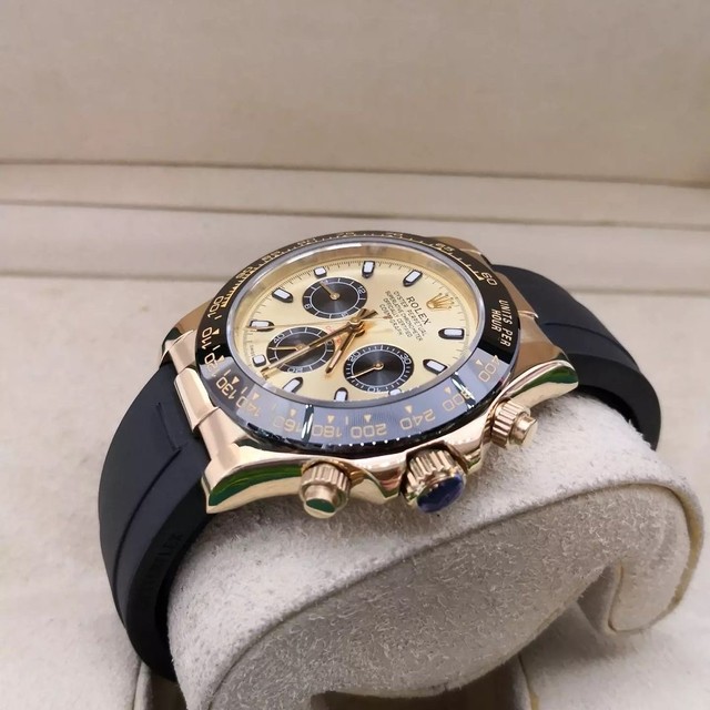 Relógio Rolex Daytona Gold Borracha  - Foto 2