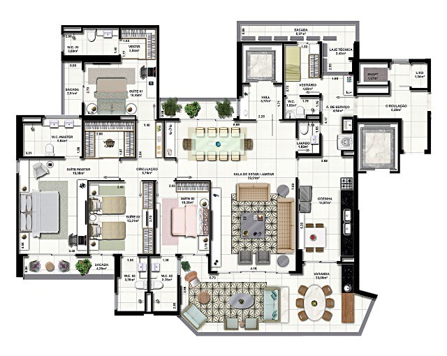 apartamento com 4 suítes, Rooftop Canuto 1000, Meireles. - Foto 3