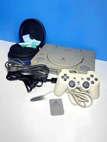 SS Games Antigos - ****Playstation One**** Revisado e testado, lendo o cd  de primeira ! Fonte original 110v, cabo AV original, 1 controle original,  brinde: 2 jogos e 1 memory card. Valor 