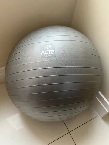 Bola de Pilates Gym Ball 75cm Cinza - Acte Fisioterapia