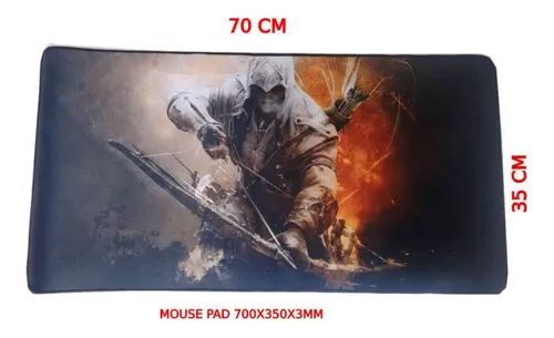 Mouse Pad gamer Exbom   Assassino 350mm x 700mm x 3mm - Foto 2