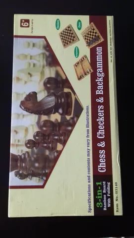 Jogo de Xadrez, Dama, Gamão 39cmX39cm - Hobbies e coleções - Urbanova, São  José dos Campos 1249921029