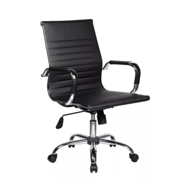 Cadeira Diretor Charles Eames Esteirinha Preto Conforto Ergonômico Modelo PME 32887 - Foto 3