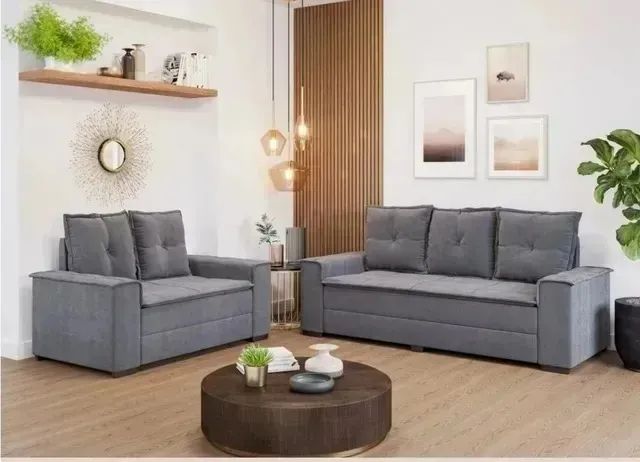 Jogo de sofá 2 e 3 lugares Espanhol Barcelonas