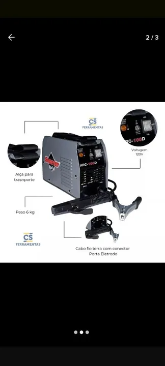 Soldadora ARC-100D 120V - 6kg - Smarter