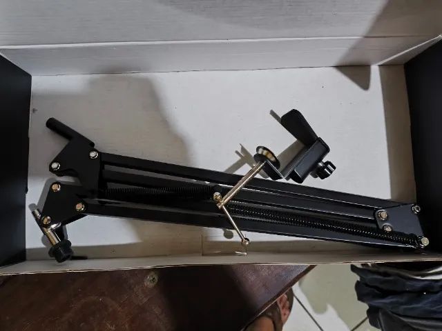 Microfone RGB + tripé + braço articulado - Foto 2