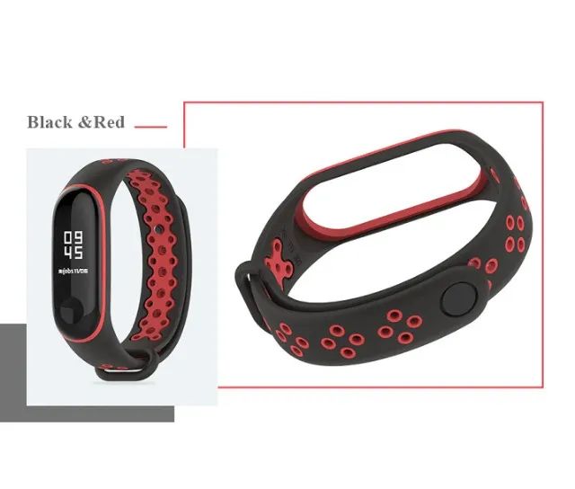 Pulseira colorida de silicone para Xiaomi Mi Band 3 e Mi Band 4  - Foto 2