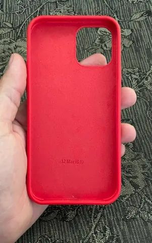 Capinha Silicone Vermelho Compatível iPhone 12 12pro - Foto 5
