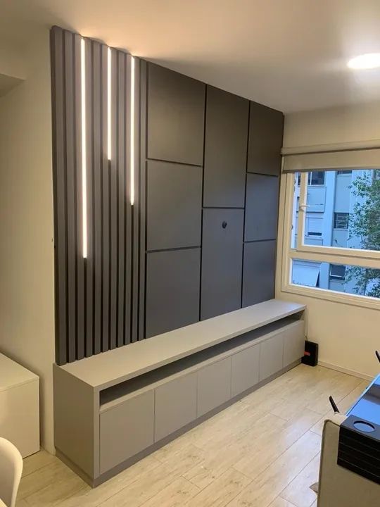 Painel para TV Moderno - Móveis planejados  - Foto 6