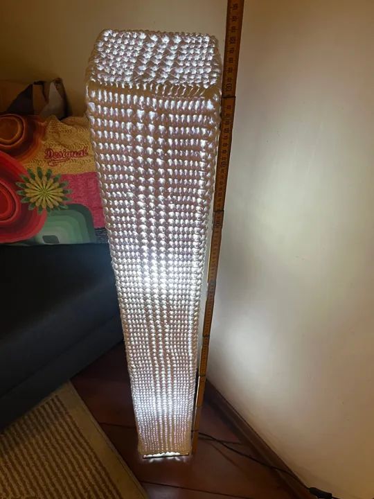 Luminária de chão em crochê - Foto 2