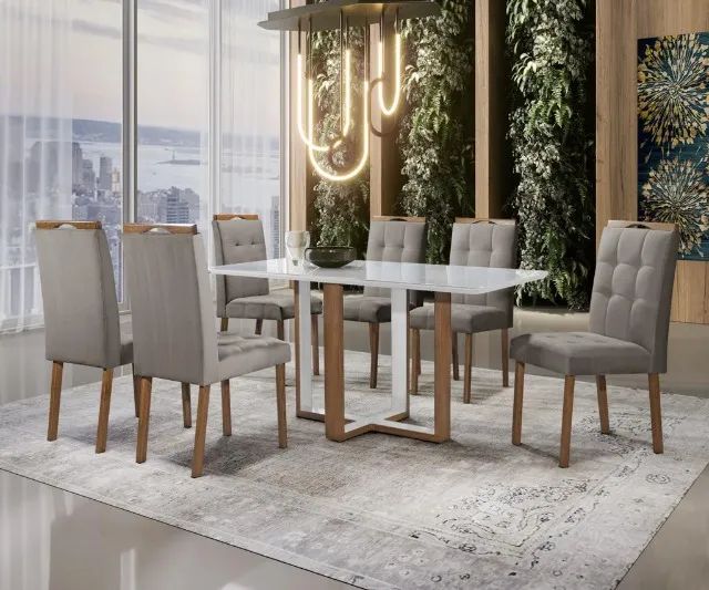 Mesa 6 cadeiras Fabiolá