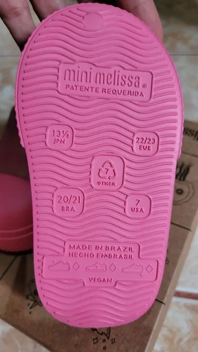Tênis infantis Mini Melissa Blank Canvas - Foto 4