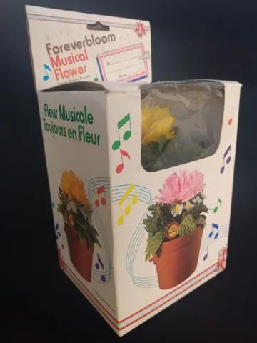 Caixa De Música Flor Desabrochando Antiga - Foto 2