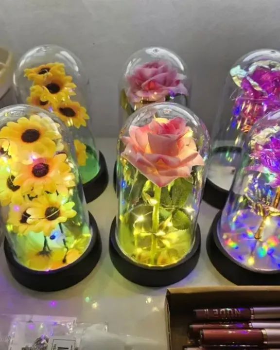 Rosa Encantada - Decoração - Iluminada