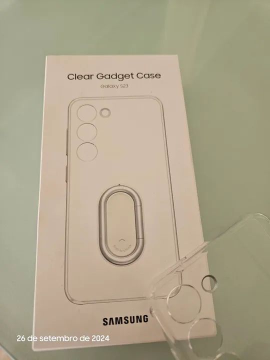 Capinha de Celular Samsung Galaxy S23 Transparente com Suporte de Anel - Foto 2