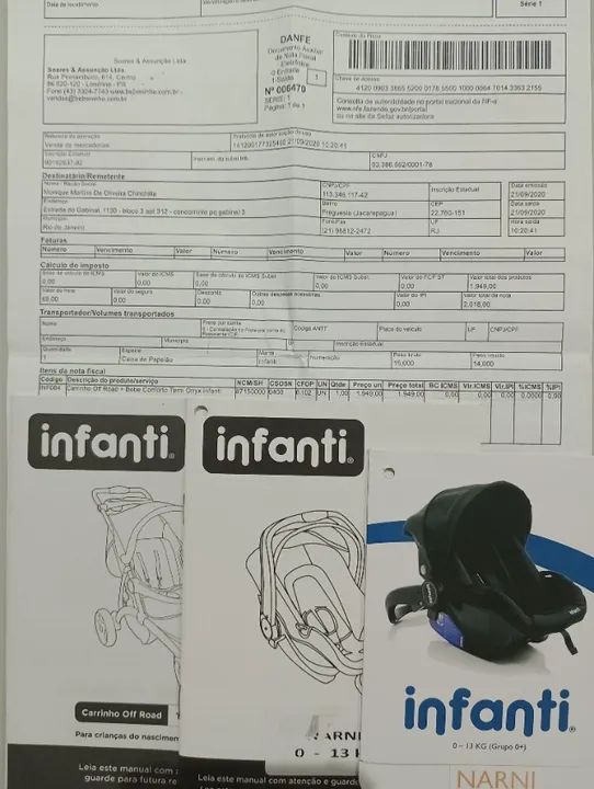 carrinho infanti off road + bebe conforto - Foto 4