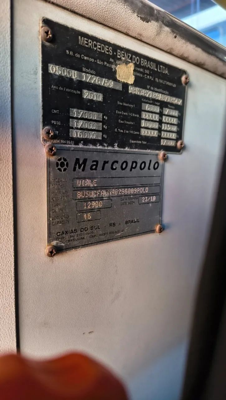 Ônibus Urbano MBenz O500M,  Caixa Autom. ano 2010, Viale 44 lug,ar teto,  TR * - Foto 6