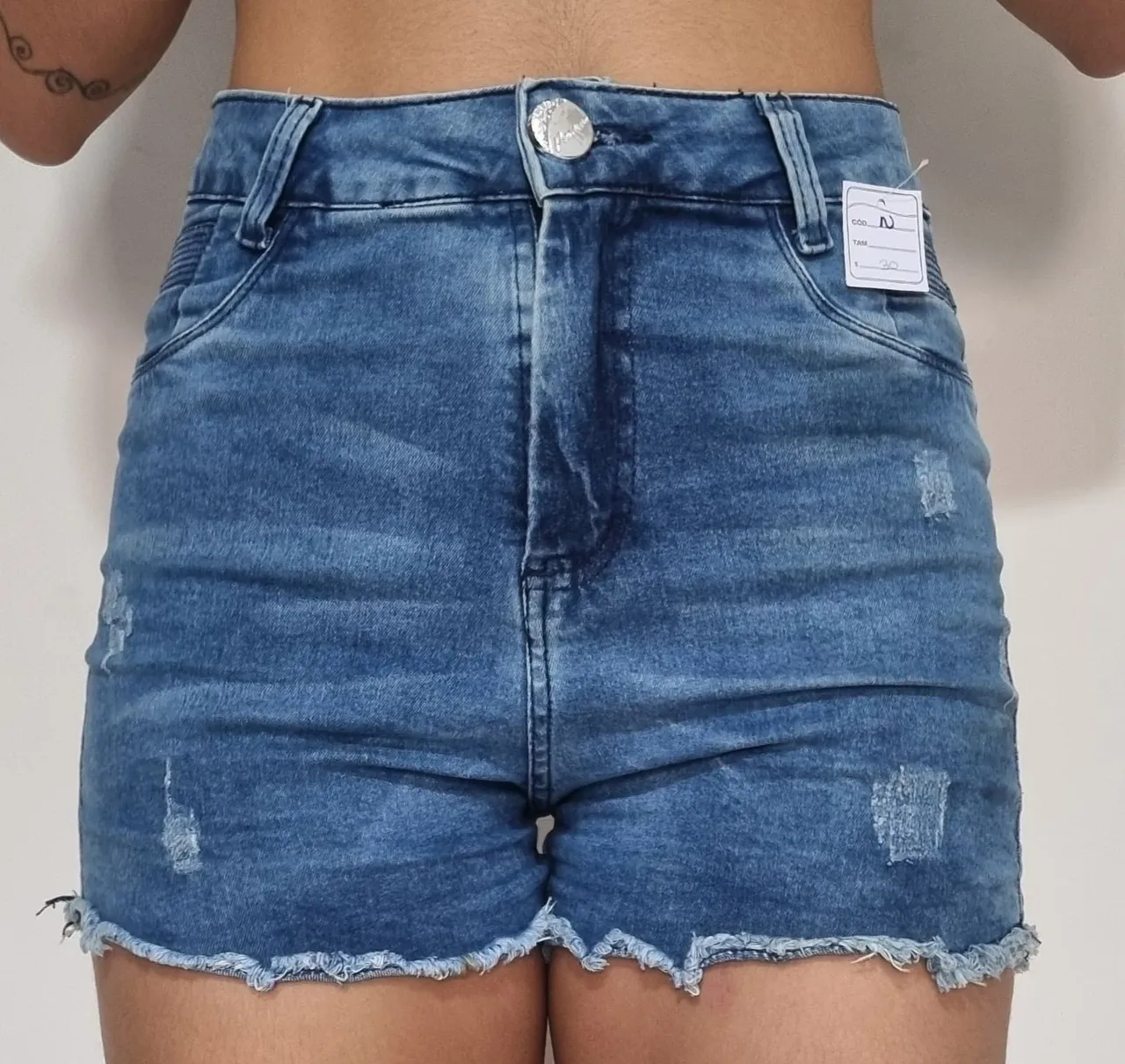 Shorts Jeans Feminino Destroyed