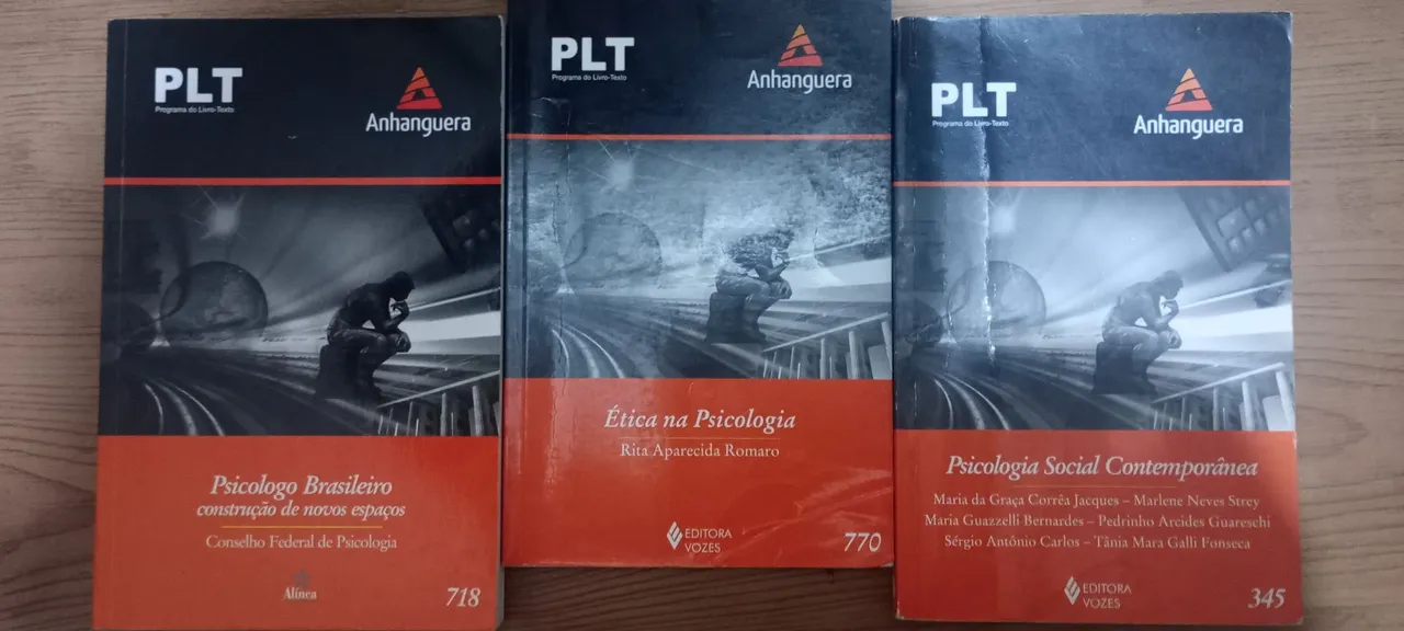 Kit 7 Livros PLT Anhanguera - Psicologia