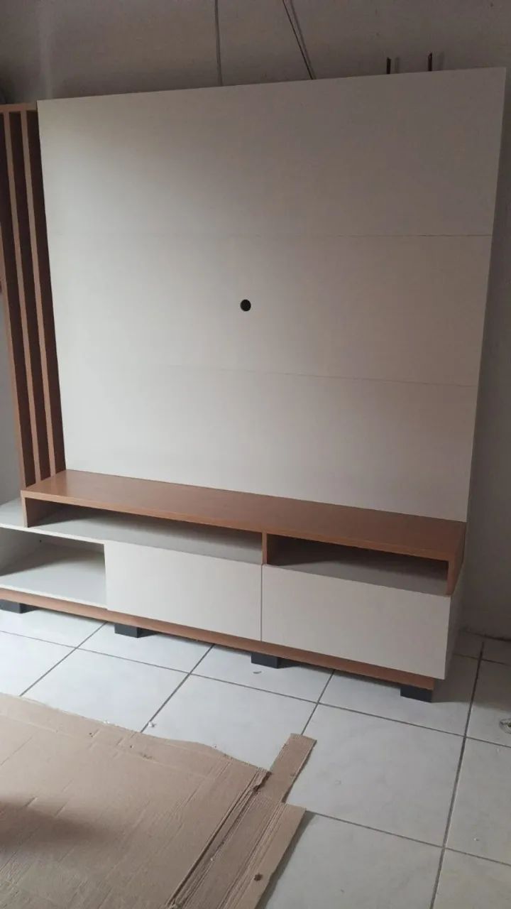 Home Humaita Para Tv De Até 55 Polegadas Freijó/Off White - Para Pronta Entrega 