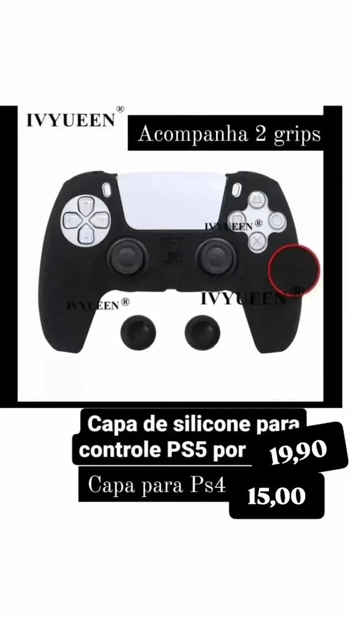 Capa para controle ps4/ ps5 a partir de 15,00