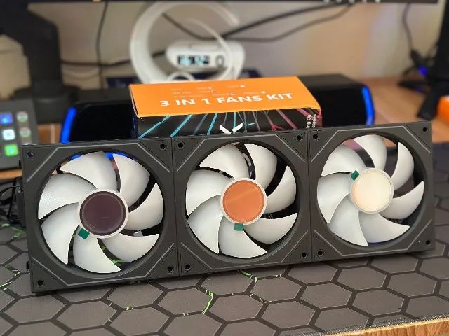 KIT 3 Fans ARGB Jumpeak 120mm - Foto 3