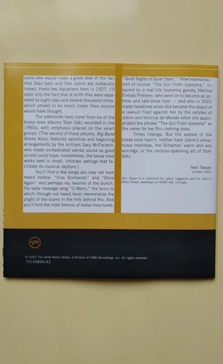 Cd Stan Getz - Getz Plays Jobim: The Girl From Ipanema, edição de 2002 - Foto 4