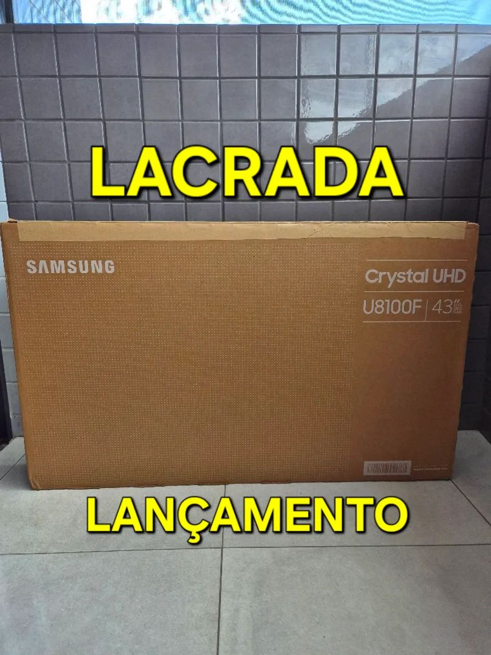 Tv SAMSUNG 43" 4K U8100F (LACRADA) NOTA 01 ano de garantia 