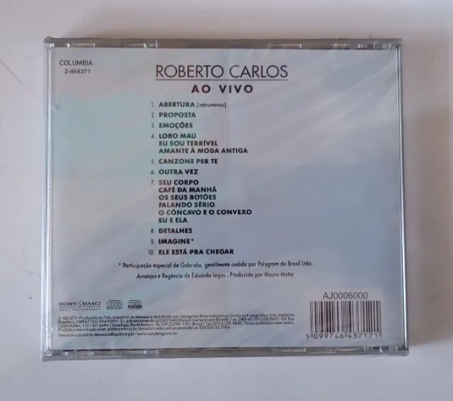 CD Roberto Carlos Ao Vivo ( Lacrado ) - Foto 2