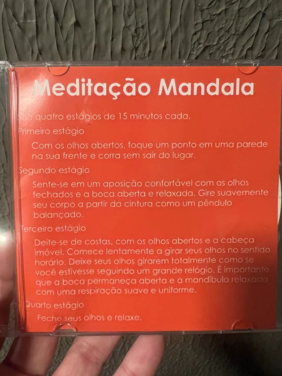 CD de meditação guiada 