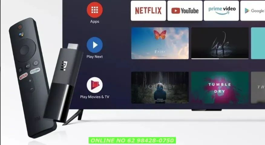 Mi Tv Stick 2ª geração Xiaomi Controle De Voz Full Hd 8gb 1gb Ram Primeira Linha - Foto 3