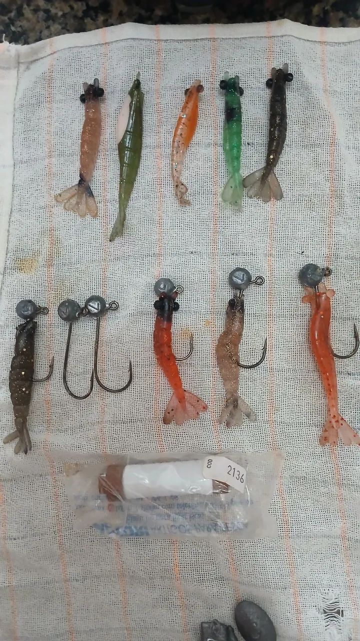 Vara de pesca 1.5m 25-40 lbs com iscas - Foto 3