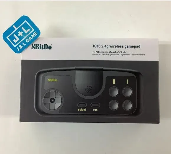 Controle sem fio 8Bitdo PCE Core 2.4G, compatível com PC Engine Mini, PC Raspberry