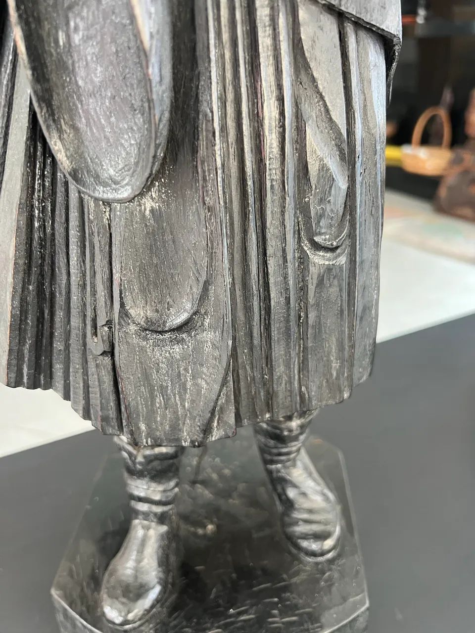 Estátua Madeira Profeta 80 cm - Foto 3