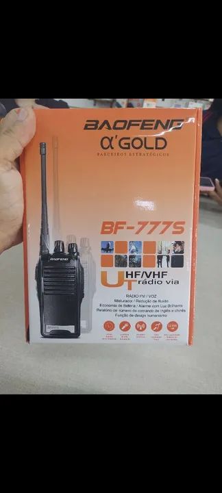 Rádio Baofeng BF-7775 - Novo - HF/VHF - Rádio via