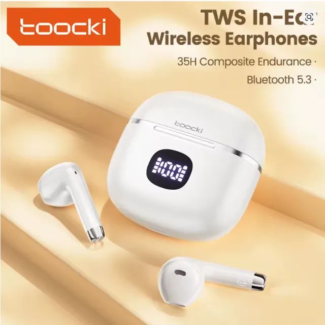 Fone Bluetooth TWS 5.3 | Display LED | Grave Potente | Bateria longa duração |