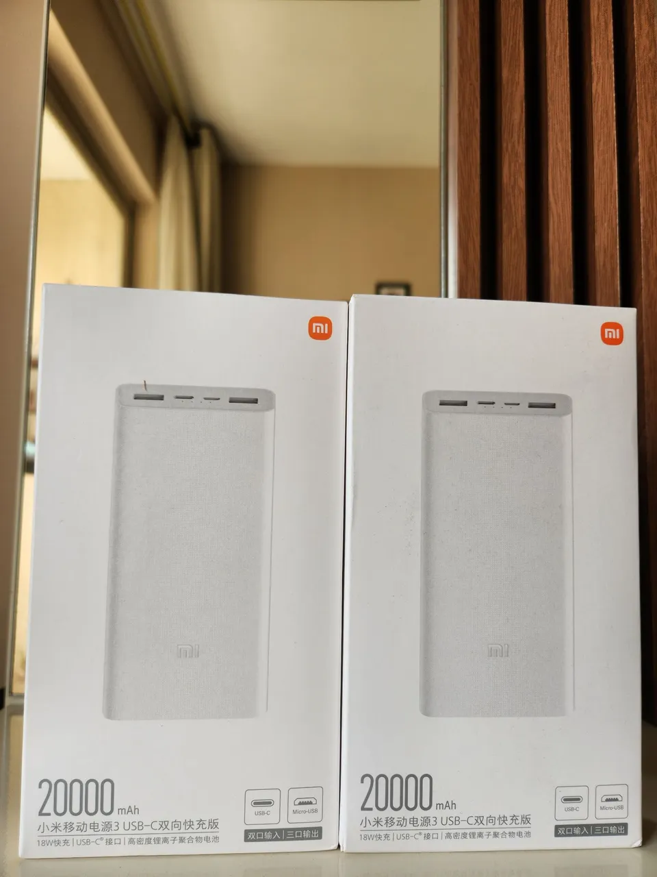 Carregador Portátil Xiaomi 20000mAh - Novo
