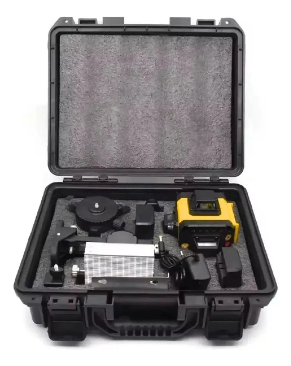 Nível Laser Profissional 16 Linhas 4d Com 4 Baterias Controle Remoto Alto Nivelador + 4 Ba - Foto 3