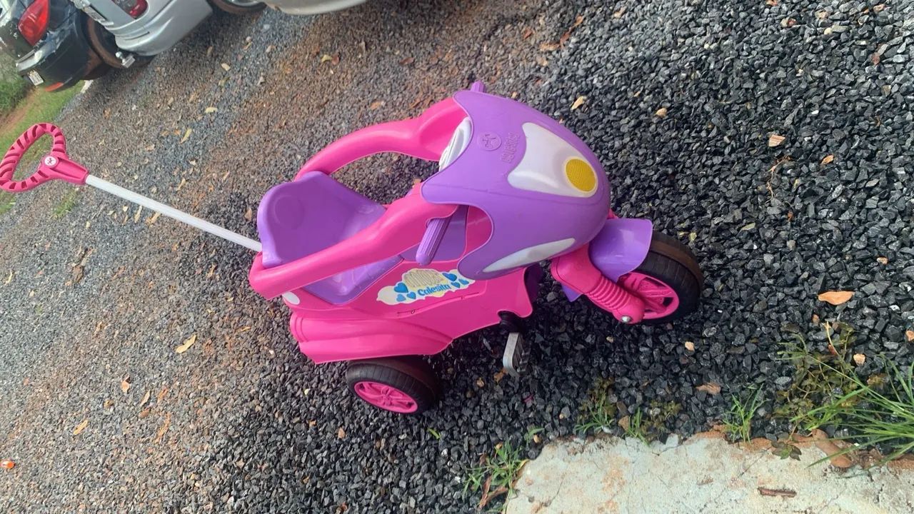 Calesita Max Rosa - Moto Triciclo Infantil - Foto 5