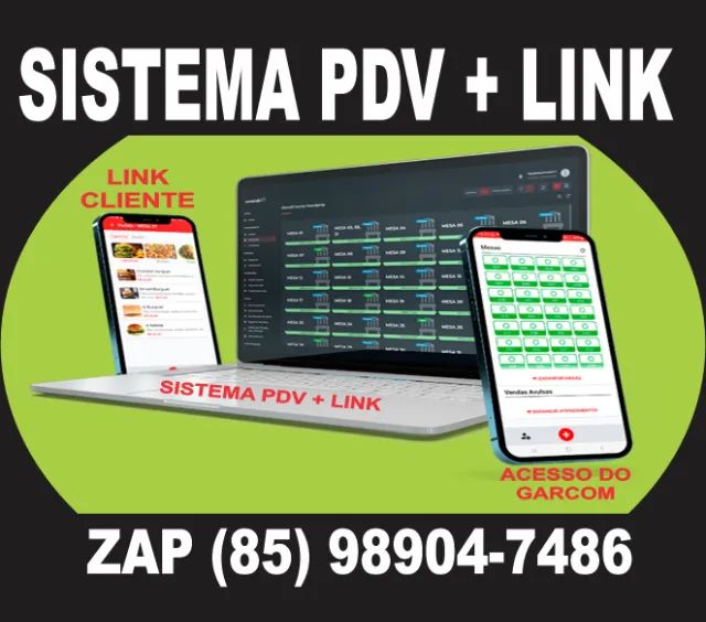 Sistema Pdv + Sistema de Link de Pedidos Anual sem mensalidade
